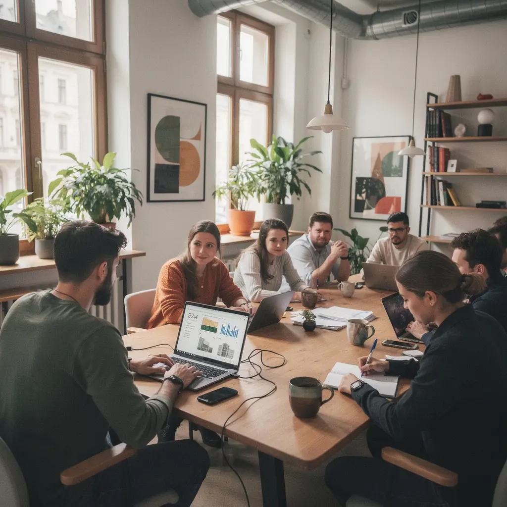 Ein attraktives Schlafzimmer mit viel natürlichem Licht in einem Investitionsobjekt.